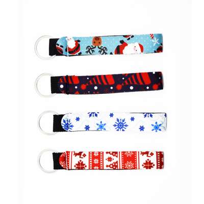 RTS New Arrivals Christmas Promotional Gifts Cute Neoprene Keychain Straps in Stock