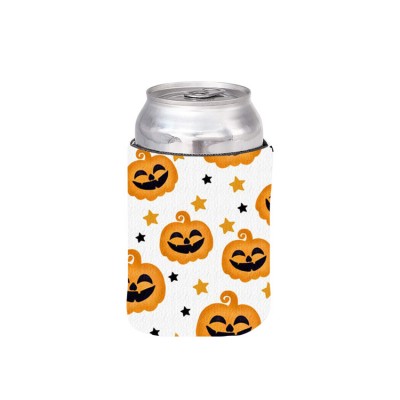 pumpkin carton picture printing can cooler keep things warm/can cooler  for promotion/can cooler neoprene for Halloween party