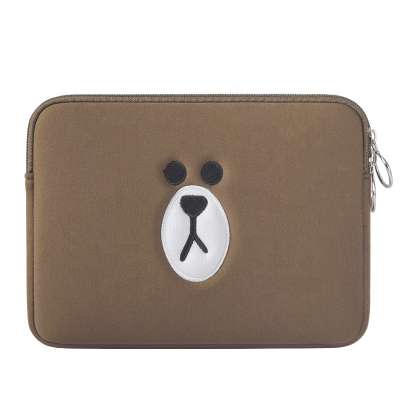 cute cat neoprene laptop sleeve/10 inch fashion neoprene laptop bag with zipper for ipad cover