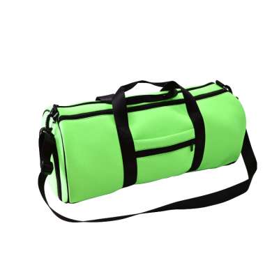 Hot-sale Large Capacity Waterproof Fashion Green Neoprene Sports GYM Bags for Travel