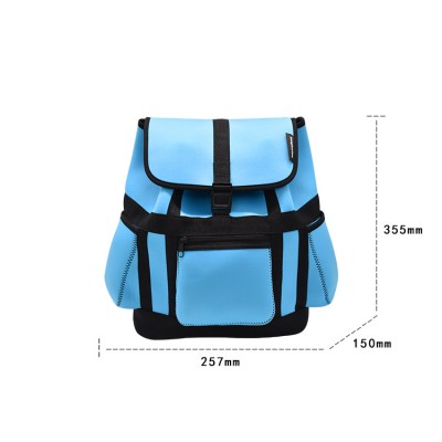 Cute Large Solid Full Color Neoprene Children Primary School Bag School Backpack