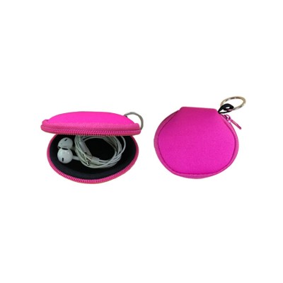 Candy color cute waterproof&shockproof soft neoprene earphones case/earphone cover case/earphone cover case for girls