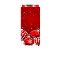 Christmas Apple custom full color print can cooler/custom logo can cooler/custom beer cans for Christmas party