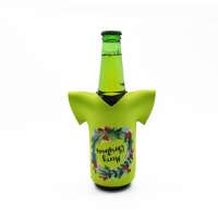 Waterproof Neoprene T Shirt Merry Christmas Design 330ml Beer Bottle Foam Can Cooler Sleeve