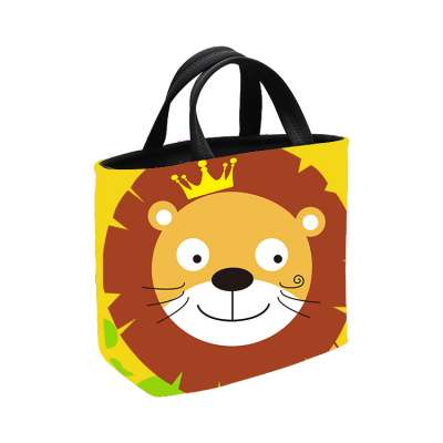 Wholesale Stylish Lion King Waterproof Neoprene Reusable Lunch Bag Kids Lunch Tote Bag