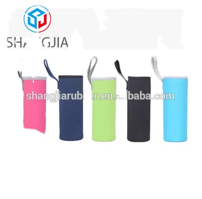 Neoprene Soft Rubber Waterproof Drinking Water Bottle Fabric Cooler Bag Sleeve