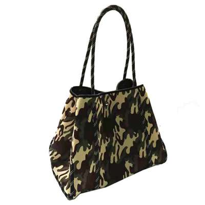 2020 hot new Army green camouflage big capacity beach tote bag gift sets/tote bags for women use